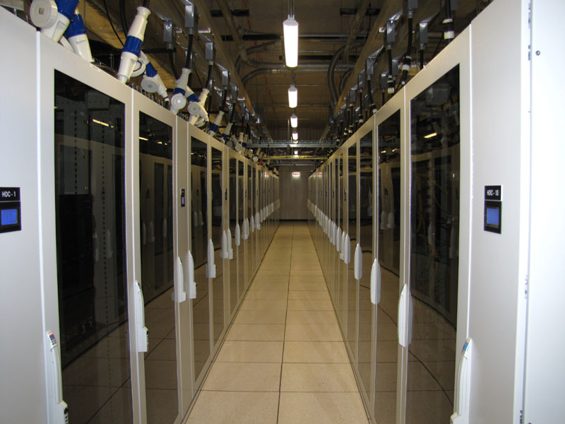 BMIR data center aisle